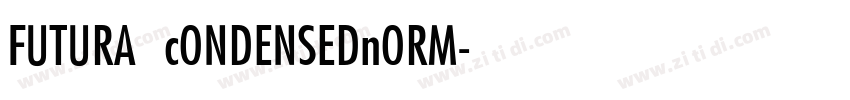 FUTURA cONDENSEDnORM字体转换